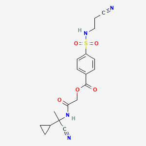 [(1-Cyano-1-cyclopropylethyl)carbamoyl]methyl 4-[(2-cyanoethyl)sulfamoyl]benzoate
