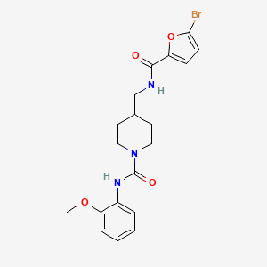 4-((5-bromofuran-2-carboxamido)methyl)-N-(2-methoxyphenyl)piperidine-1-carboxamide