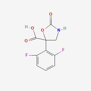 5-(2,6-Difluorophenyl)-2-oxo-1,3-oxazolidine-5-carboxylic acid
