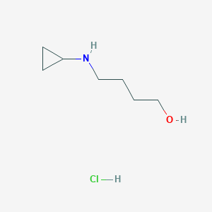 4-(Cyclopropylamino)butan-1-ol;hydrochloride