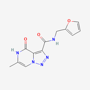 N-(2-furylmethyl)-6-methyl-4-oxo-4,5-dihydro[1,2,3]triazolo[1,5-a]pyrazine-3-carboxamide