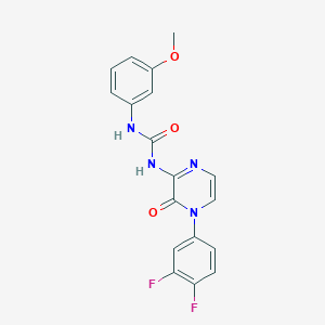1-(4-(3,4-Difluorophenyl)-3-oxo-3,4-dihydropyrazin-2-yl)-3-(3-methoxyphenyl)urea