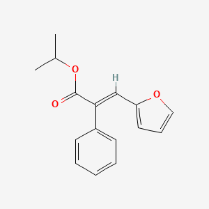 propan-2-yl (2E)-3-(furan-2-yl)-2-phenylprop-2-enoate
