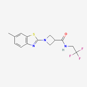 1-(6-methylbenzo[d]thiazol-2-yl)-N-(2,2,2-trifluoroethyl)azetidine-3-carboxamide