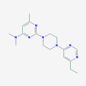 2-[4-(6-ethylpyrimidin-4-yl)piperazin-1-yl]-N,N,6-trimethylpyrimidin-4-amine