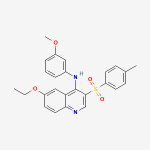 molecular formula C25H24N2O4S B2367586 6-乙氧基-N-(3-甲氧基苯基)-3-甲苯磺酰基喹啉-4-胺 CAS No. 902914-90-3