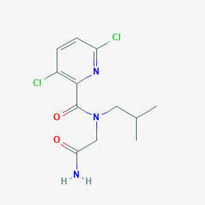 2-[1-(3,6-dichloropyridin-2-yl)-N-(2-methylpropyl)formamido]acetamide