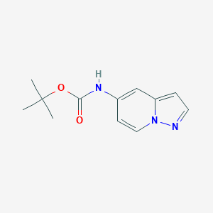 molecular formula C12H15N3O2 B2367591 Tert-butyl pyrazolo[1,5-a]pyridin-5-ylcarbamate CAS No. 2034486-59-2