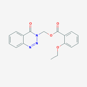 molecular formula C17H15N3O4 B2367601 (4-oxobenzo[d][1,2,3]triazin-3(4H)-yl)methyl 2-ethoxybenzoate CAS No. 473232-81-4