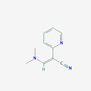 molecular formula C10H11N3 B2367623 (E)-3-(dimethylamino)-2-(pyridin-2-yl)acrylonitrile CAS No. 1577254-94-4