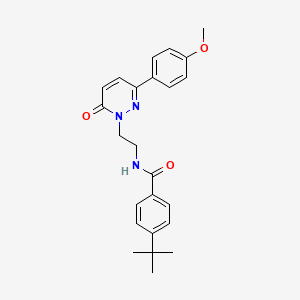 molecular formula C24H27N3O3 B2367625 4-tert-butyl-N-{2-[3-(4-methoxyphenyl)-6-oxopyridazin-1(6H)-yl]ethyl}benzamide CAS No. 921573-49-1