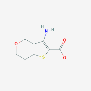 molecular formula C9H11NO3S B2367633 Methyl 3-amino-6,7-dihydro-4H-thieno[3,2-c]pyran-2-carboxylate CAS No. 2490432-89-6