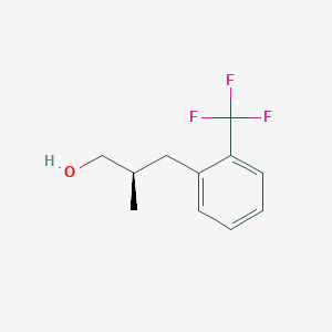 molecular formula C11H13F3O B2367651 (2R)-2-Methyl-3-[2-(trifluoromethyl)phenyl]propan-1-ol CAS No. 2248184-11-2