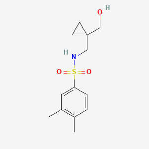 molecular formula C13H19NO3S B2367653 N-((1-(羟甲基)环丙基)甲基)-3,4-二甲基苯磺酰胺 CAS No. 1257552-14-9