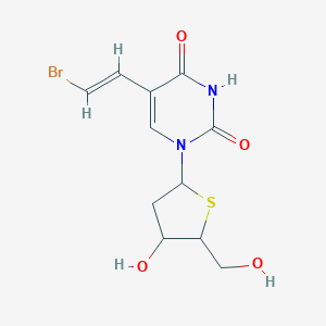 molecular formula C11H13BrN2O4S B236766 5-(2-Bromovinyl)-2'-deoxy-4'-thiouridine CAS No. 134699-93-7