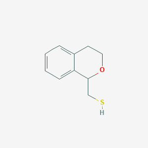molecular formula C10H12OS B2367667 (3,4-二氢-1H-2-苯并吡喃-1-基)甲硫醇 CAS No. 1341993-00-7