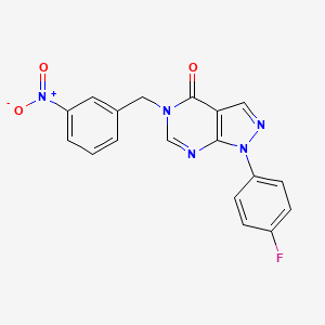 1-(4-fluorophenyl)-5-(3-nitrobenzyl)-1H-pyrazolo[3,4-d]pyrimidin-4(5H)-one