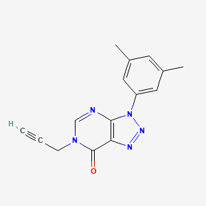 molecular formula C15H13N5O B2367692 3-(3,5-二甲基苯基)-6-丙-2-炔基三唑并[4,5-d]嘧啶-7-酮 CAS No. 893921-04-5