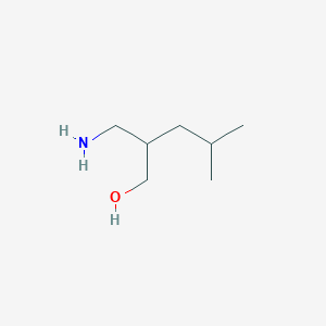 molecular formula C7H17NO B2367694 2-(Aminomethyl)-4-methylpentan-1-ol CAS No. 1250484-37-7