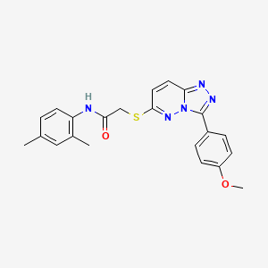 molecular formula C22H21N5O2S B2367715 N-(2,4-dimethylphenyl)-2-((3-(4-methoxyphenyl)-[1,2,4]triazolo[4,3-b]pyridazin-6-yl)thio)acetamide CAS No. 852376-29-5