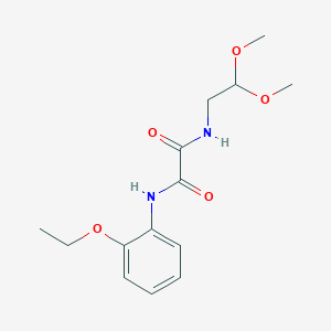 molecular formula C14H20N2O5 B2367719 N-(2,2-二甲氧基乙基)-N'-(2-乙氧基苯基)乙二酰胺 CAS No. 922988-07-6