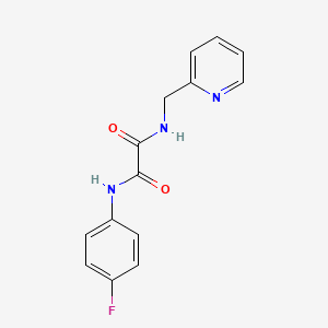 N'-(4-fluorophenyl)-N-(pyridin-2-ylmethyl)oxamide