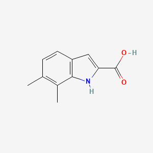 molecular formula C11H11NO2 B2367730 Ácido 6,7-dimetil-1H-indol-2-carboxílico CAS No. 383132-15-8