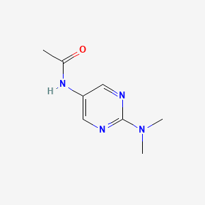 molecular formula C8H12N4O B2367737 N-[2-(dimetilamino)pirimidin-5-il]acetamida CAS No. 1396811-90-7