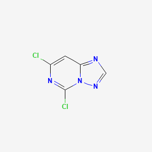 molecular formula C5H2Cl2N4 B2367738 5,7-二氯-[1,2,4]三唑并[1,5-c]嘧啶 CAS No. 883738-16-7