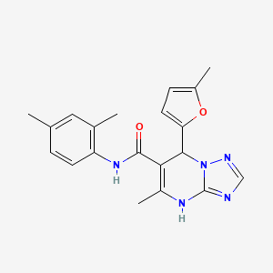 molecular formula C20H21N5O2 B2367747 N-(2,4-二甲苯基)-5-甲基-7-(5-甲基呋喃-2-基)-4,7-二氢[1,2,4]三唑并[1,5-a]嘧啶-6-甲酰胺 CAS No. 767293-30-1