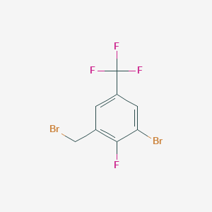 molecular formula C8H4Br2F4 B2367754 3-Bromo-2-fluoro-5-(trifluoromethyl)benzyl bromide CAS No. 2092564-82-2