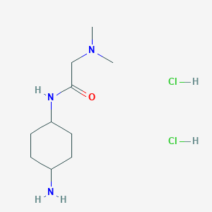 N-[(1R*,4R*)-4-Aminocyclohexyl]-2-(dimethylamino)acetamide dihydrochloride