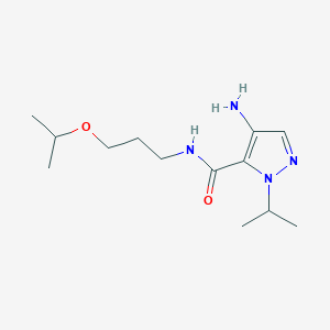 molecular formula C13H24N4O2 B2367765 4-Amino-N-(3-isopropoxypropyl)-1-isopropyl-1H-pyrazole-5-carboxamide CAS No. 2101195-94-0
