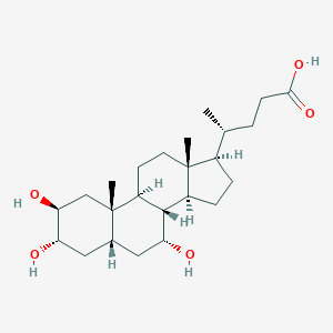 molecular formula C24H40O5 B236779 2beta,3alpha,7alpha-Trihydroxy-5beta-cholan-24-oic Acid CAS No. 133565-87-4