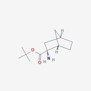molecular formula C12H21NO2 B2367791 Tert-butyl (1S,2R,4R)-2-aminobicyclo[2.2.1]heptane-2-carboxylate CAS No. 1993321-88-2