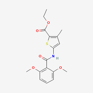 molecular formula C17H19NO5S B2367792 Ethyl 5-(2,6-dimethoxybenzamido)-3-methylthiophene-2-carboxylate CAS No. 477568-13-1