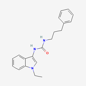 molecular formula C20H23N3O B2367805 1-(1-乙基-1H-吲哚-3-基)-3-(3-苯丙基)脲 CAS No. 941988-18-7