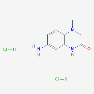 7-Amino-4-methyl-3,4-dihydroquinoxalin-2(1H)-one dihydrochloride