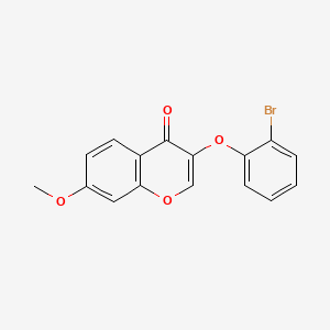 molecular formula C16H11BrO4 B2367839 3-(2-ブロモフェノキシ)-7-メトキシクロメン-4-オン CAS No. 303119-06-4