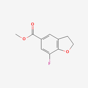 molecular formula C10H9FO3 B2367842 7-氟-2,3-二氢苯并呋喃-5-羧酸甲酯 CAS No. 2112657-13-1