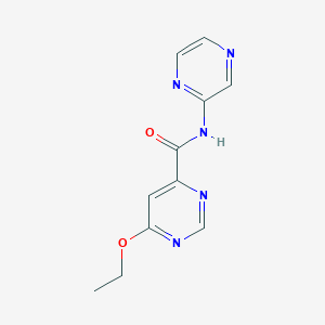 6-ethoxy-N-(pyrazin-2-yl)pyrimidine-4-carboxamide
