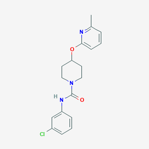 molecular formula C18H20ClN3O2 B2367876 N-(3-chlorophenyl)-4-((6-methylpyridin-2-yl)oxy)piperidine-1-carboxamide CAS No. 1797187-79-1