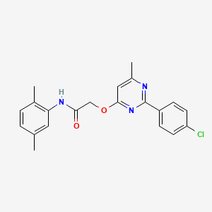 2-[2-(4-chlorophenyl)-6-methylpyrimidin-4-yl]oxy-N-(2,5-dimethylphenyl)acetamide