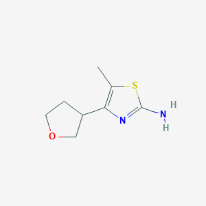 molecular formula C8H12N2OS B2367891 5-Methyl-4-(oxolan-3-yl)-1,3-thiazol-2-amine CAS No. 1862913-17-4