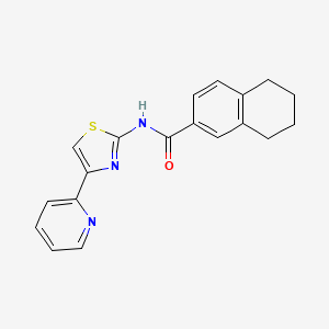 N-(4-(pyridin-2-yl)thiazol-2-yl)-5,6,7,8-tetrahydronaphthalene-2-carboxamide