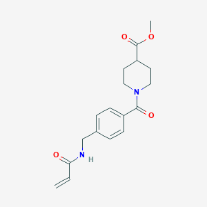 Methyl 1-[4-[(prop-2-enoylamino)methyl]benzoyl]piperidine-4-carboxylate