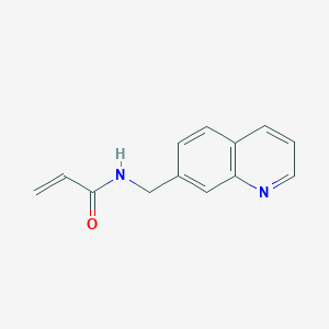 molecular formula C13H12N2O B2367915 N-(Quinolin-7-ylmethyl)prop-2-enamide CAS No. 2361641-54-3