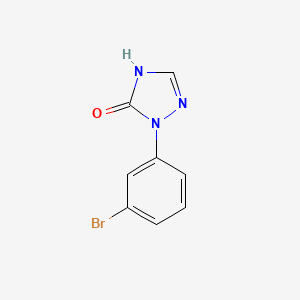 molecular formula C8H6BrN3O B2367939 1-(3-bromophenyl)-4,5-dihydro-1H-1,2,4-triazol-5-one CAS No. 1105193-10-9