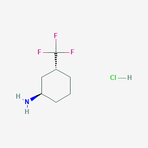 (1R,3R)-3-(Trifluoromethyl)cyclohexan-1-amine;hydrochloride