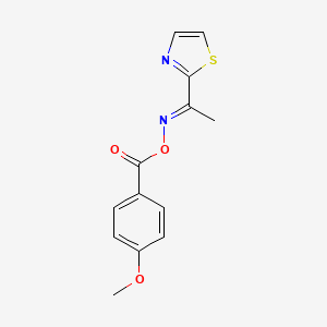 2-{[(4-Methoxybenzoyl)oxy]ethanimidoyl}-1,3-thiazole
